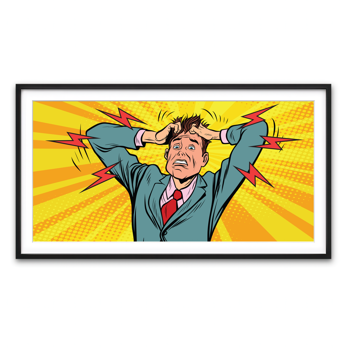 Framed Print 2x1 Black