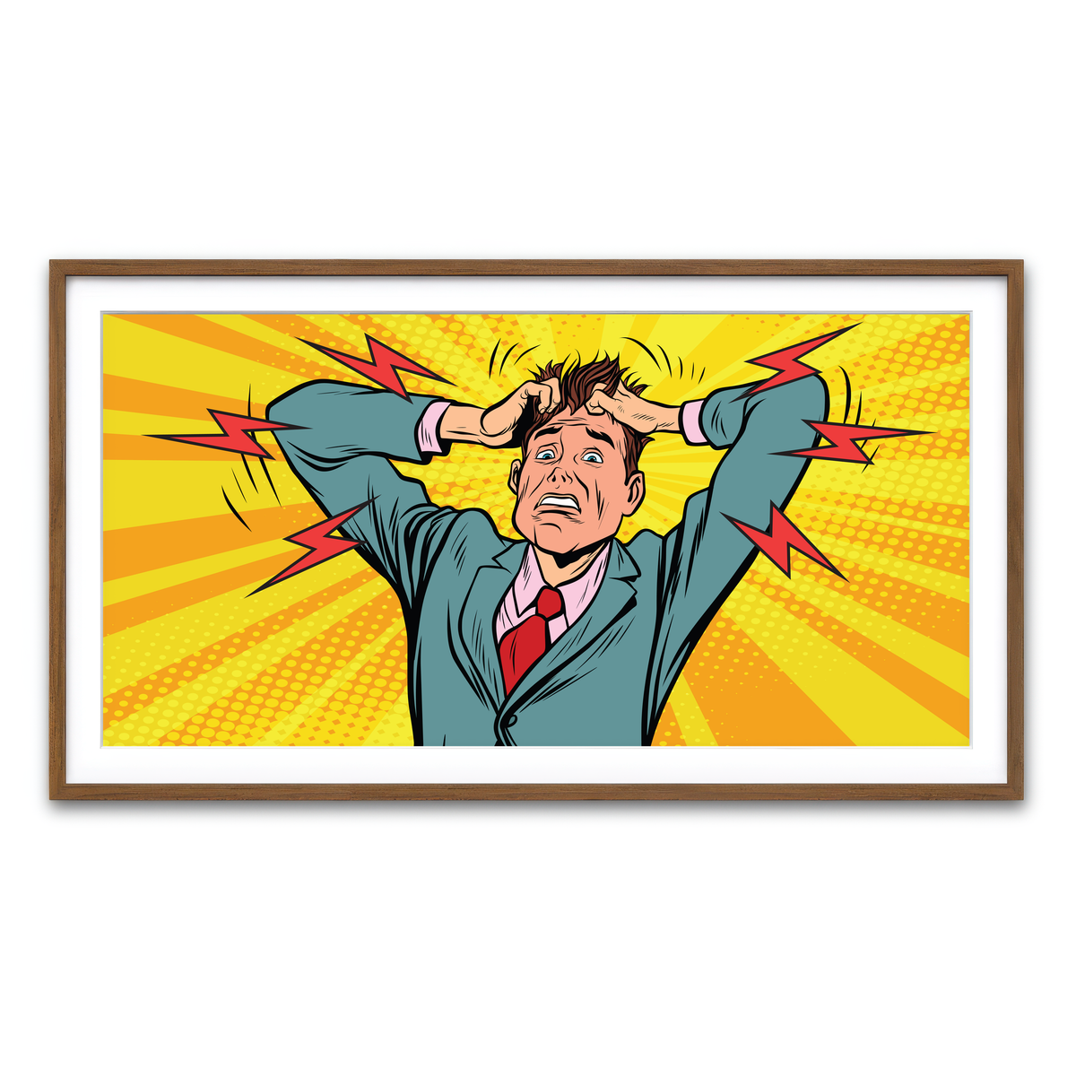 Framed Print 2x1 Walnut