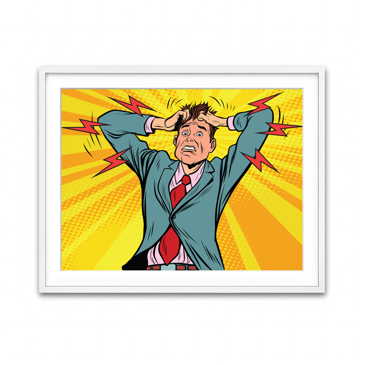 Framed Print 4x3 White