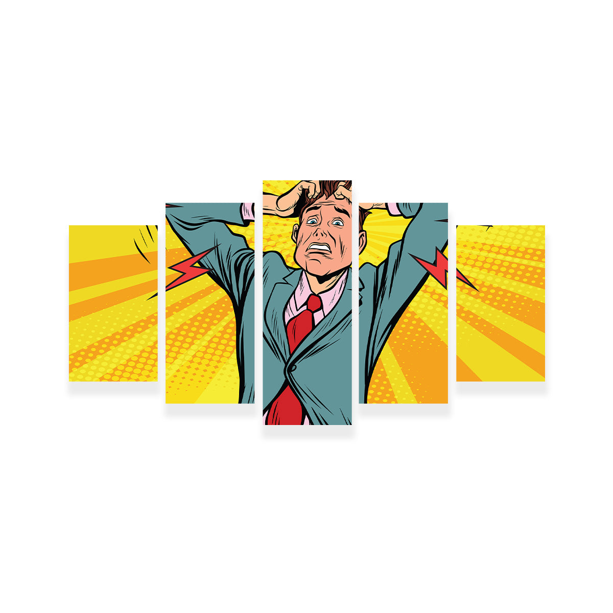 Businessman Panic Wall Art