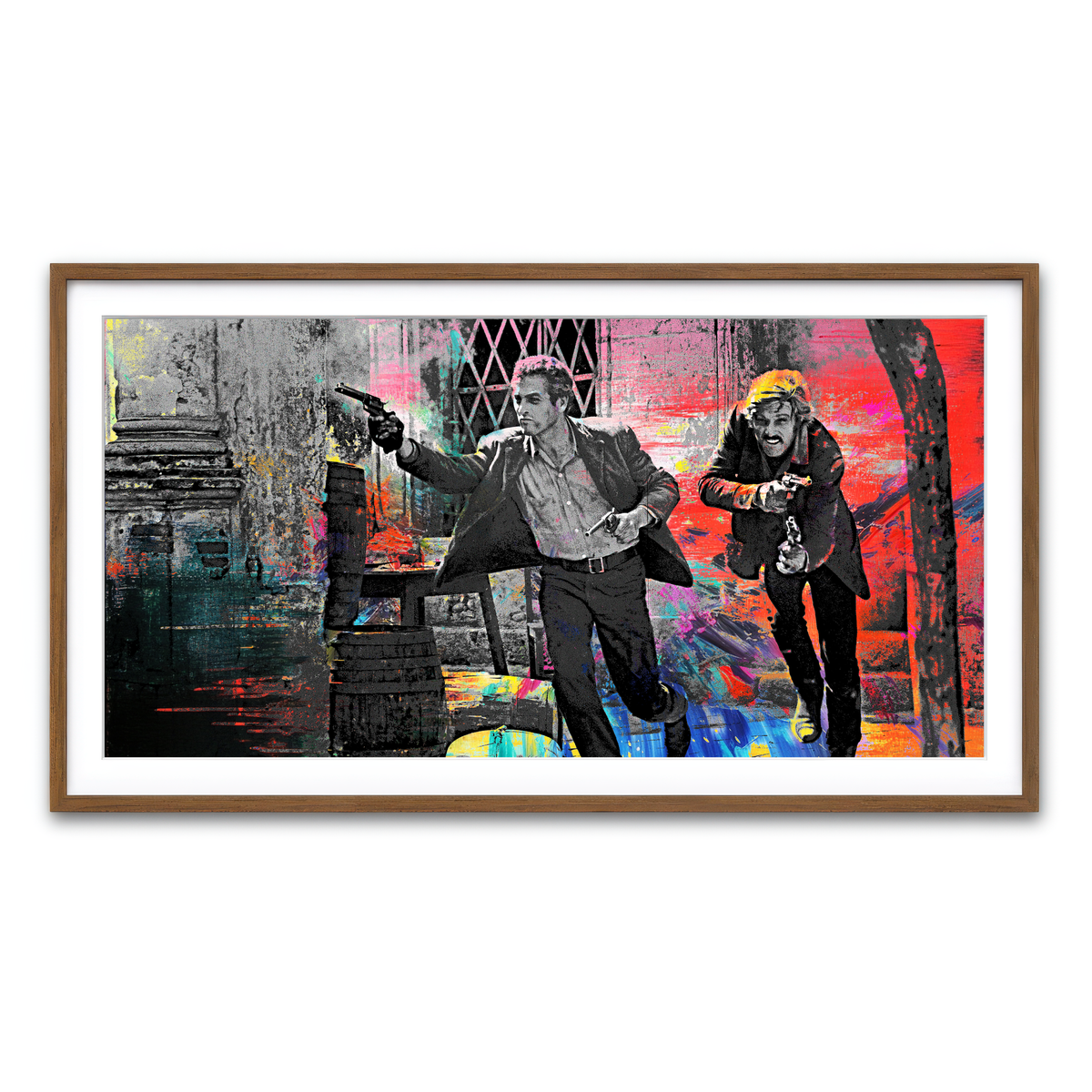 Framed Print 2x1 Walnut