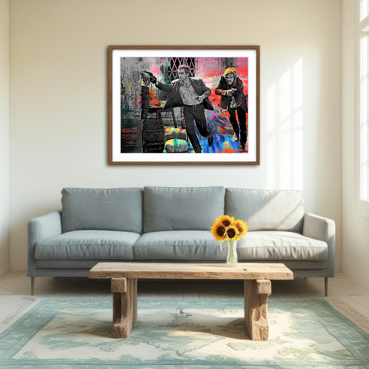 AUTO-MOCKUP ROOM | Butch Cassidy & The Sundance Kid Wall Art