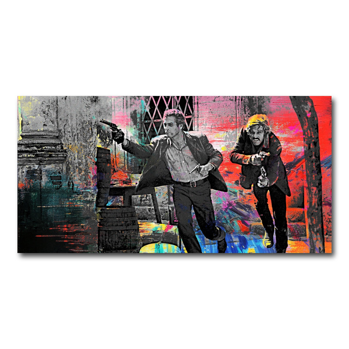 AUTO-MOCKUP WHITE | Butch Cassidy & The Sundance Kid | 1 Piece | Gallery Wrap Canvas | group=2x1