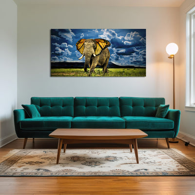 AUTO-MOCKUP ROOM | Butterfly Elephant Wall Art