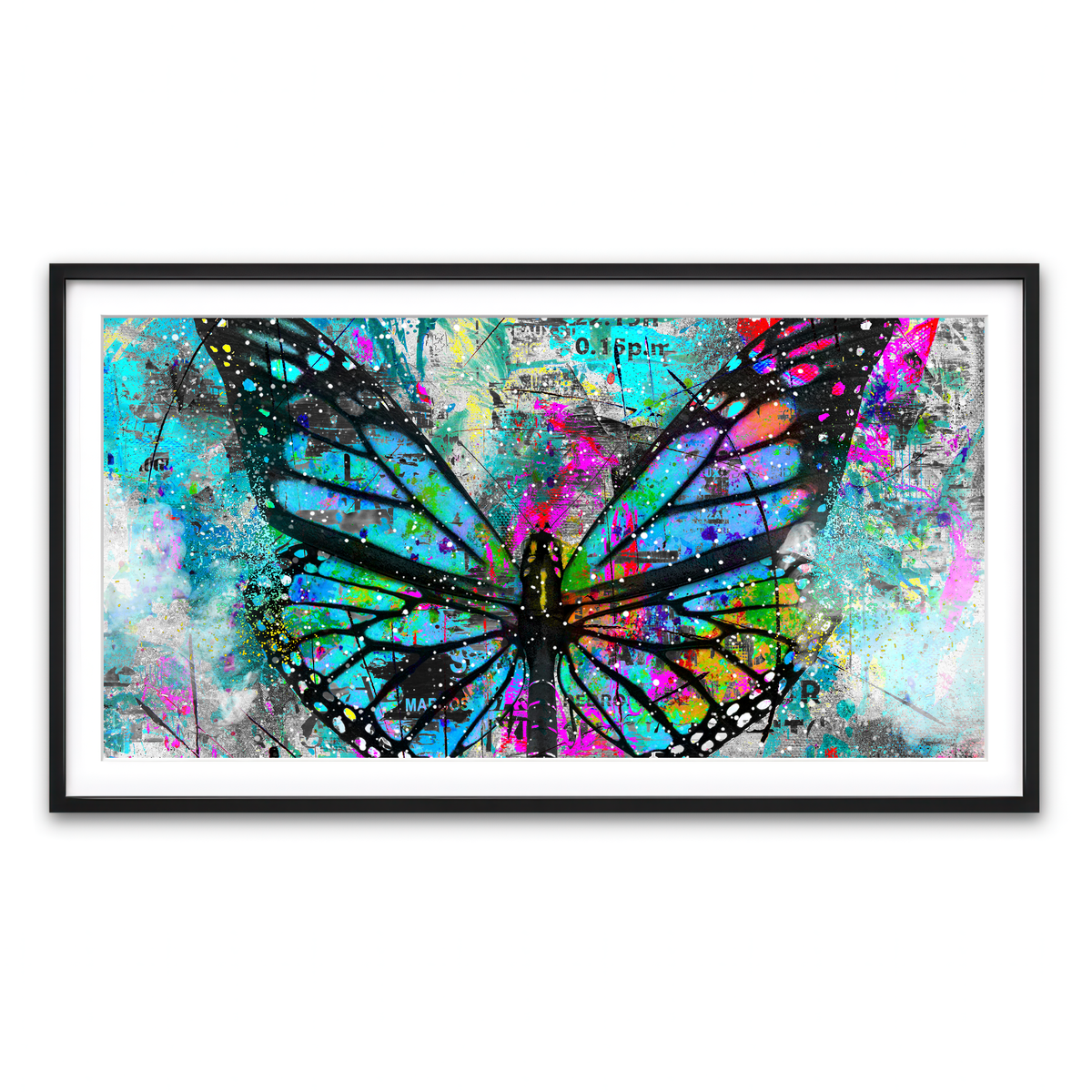 Framed Print 2x1 Black