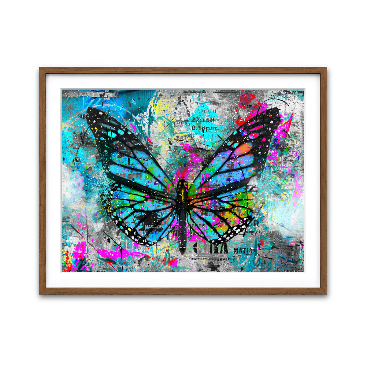 Framed Print 4x3 Walnut