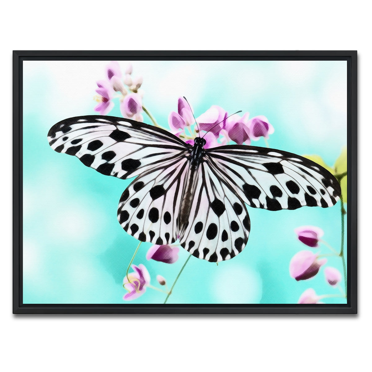 AUTO-MOCKUP WHITE | Butterfly Wall Art | 1 Piece | Black Frame | group=4x3