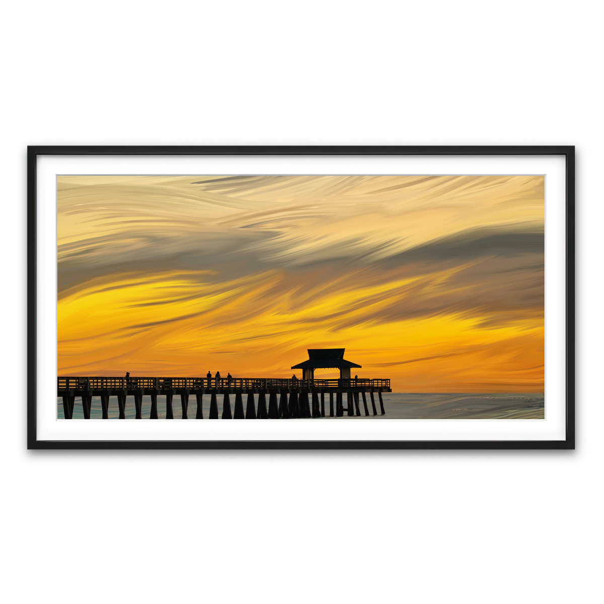Framed Print 2x1 Black