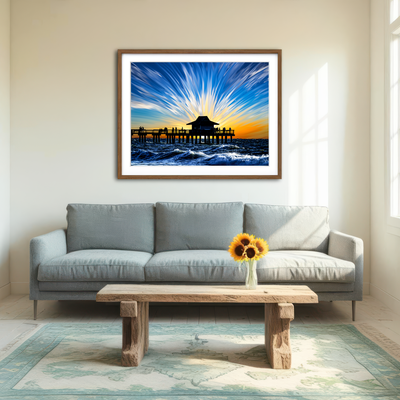 AUTO-MOCKUP ROOM | By the Pier 4 Wall Art