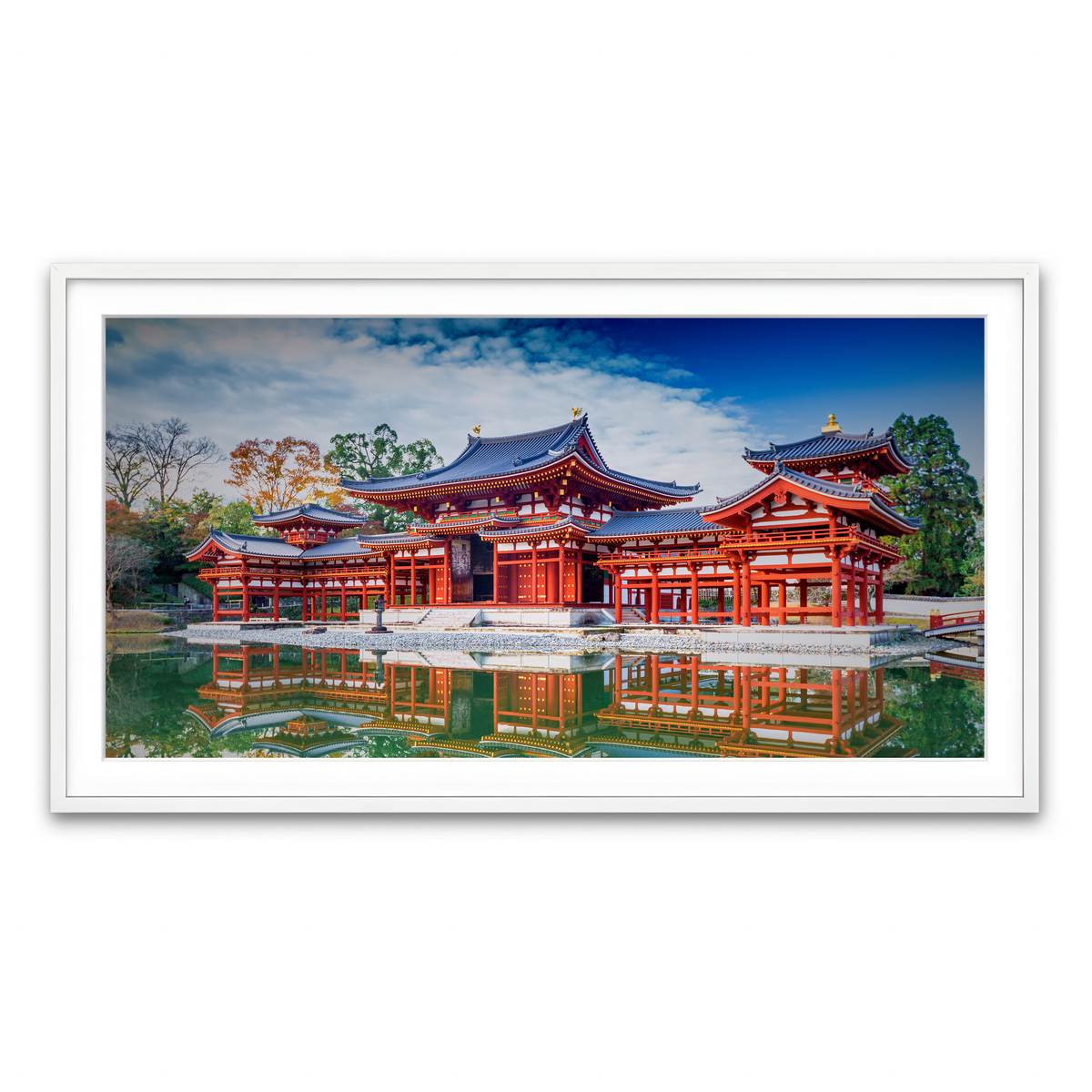 Framed Print 2x1 White