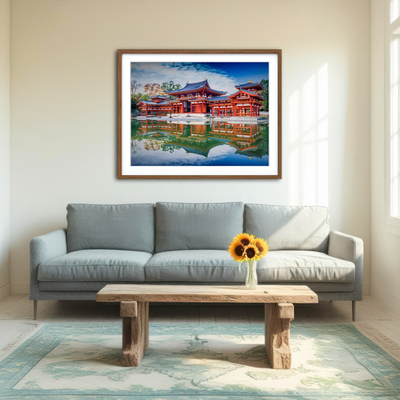 AUTO-MOCKUP ROOM | Byodo-in Temple Wall Art