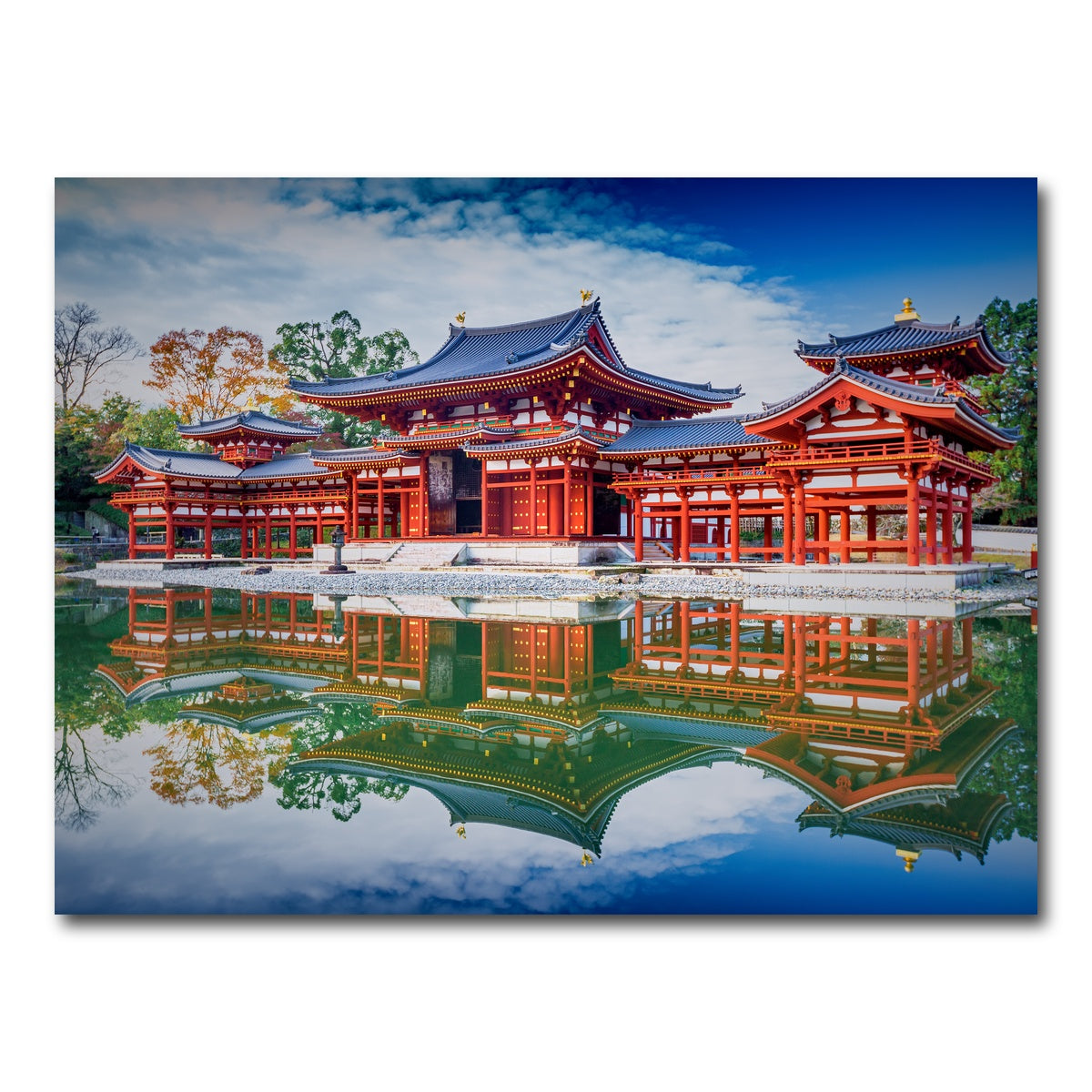 AUTO-MOCKUP WHITE | Byodo-in temple | 1 Piece | Gallery Wrap Canvas | group=4x3