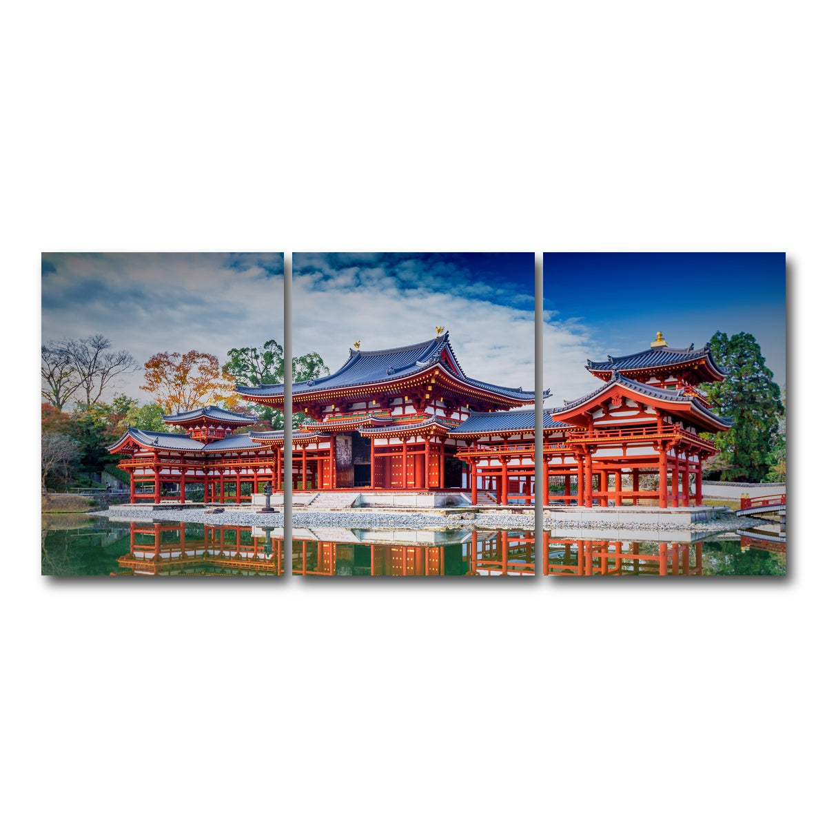 AUTO-MOCKUP WHITE | Byodo-in temple | 3 Piece | Gallery Wrap Canvas | group=18x24