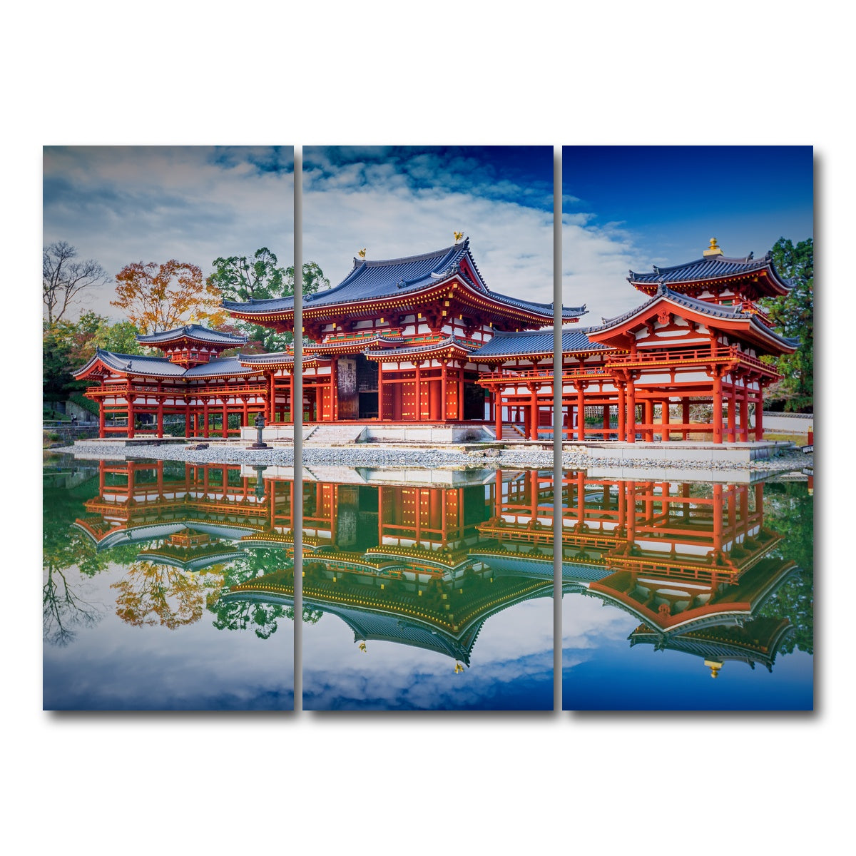 AUTO-MOCKUP WHITE | Byodo-in temple | 3 Piece | Gallery Wrap Canvas | group=8x18