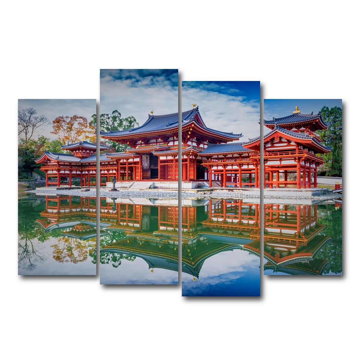 AUTO-MOCKUP WHITE | Byodo-in temple | 4 Piece | Gallery Wrap Canvas | group=4_normal