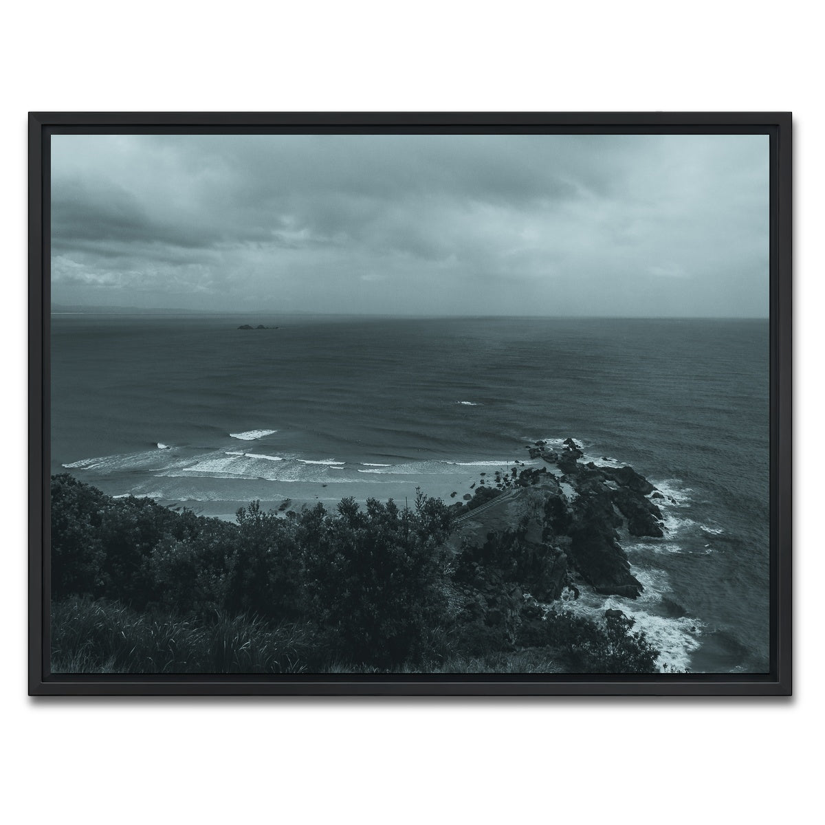 AUTO-MOCKUP WHITE | Byron Bay Surf Days | 1 Piece | Black Framed Canvas | group=4x3