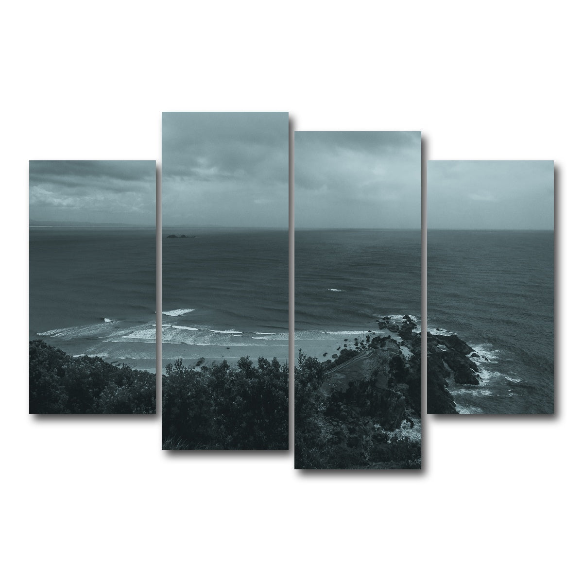 AUTO-MOCKUP WHITE | Byron Bay Surf Days | 4 Piece | Gallery Wrap Canvas | group=4_short
