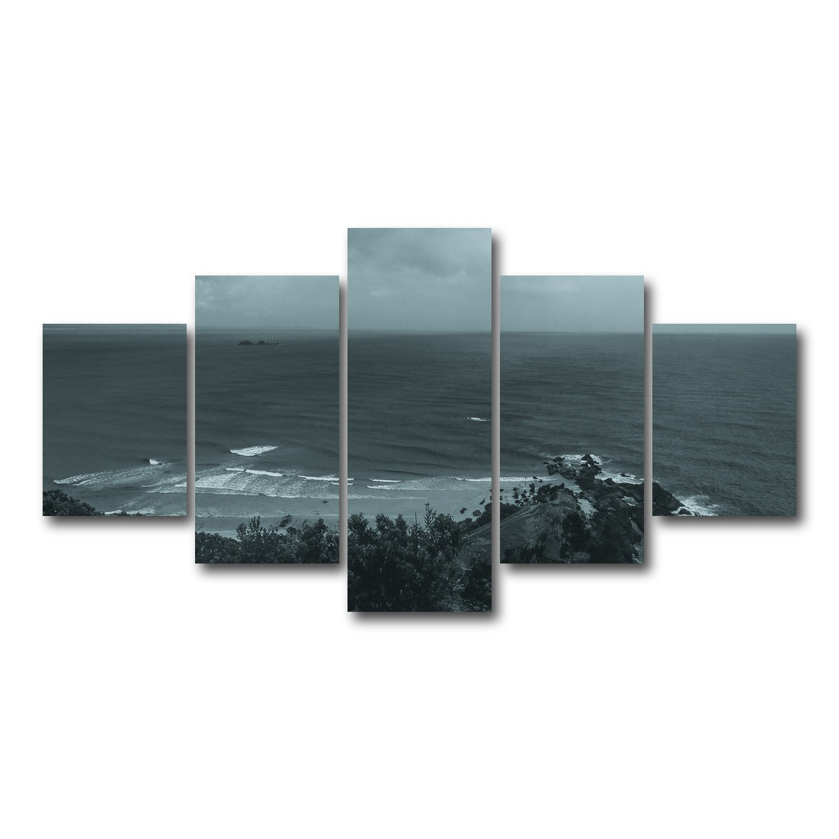 AUTO-MOCKUP WHITE | Byron Bay Surf Days | 5 Piece | Gallery Wrap Canvas | group=5_short