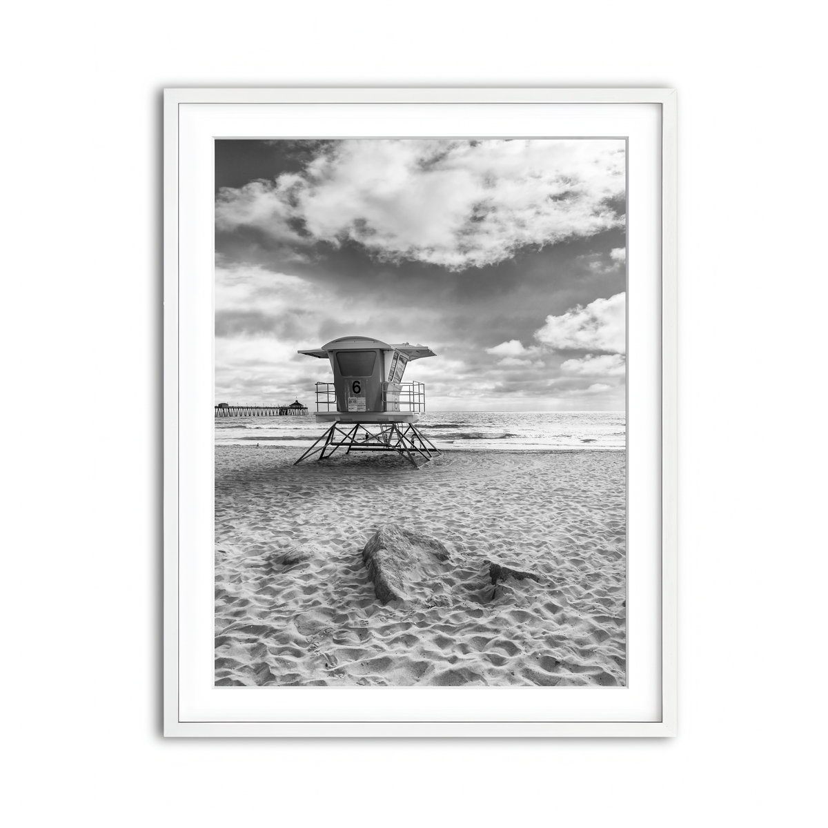 Framed Print 3x4 White