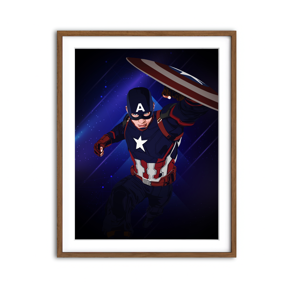 Framed Print 3x4 Walnut