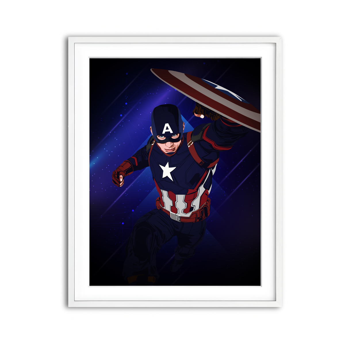 Framed Print 3x4 White