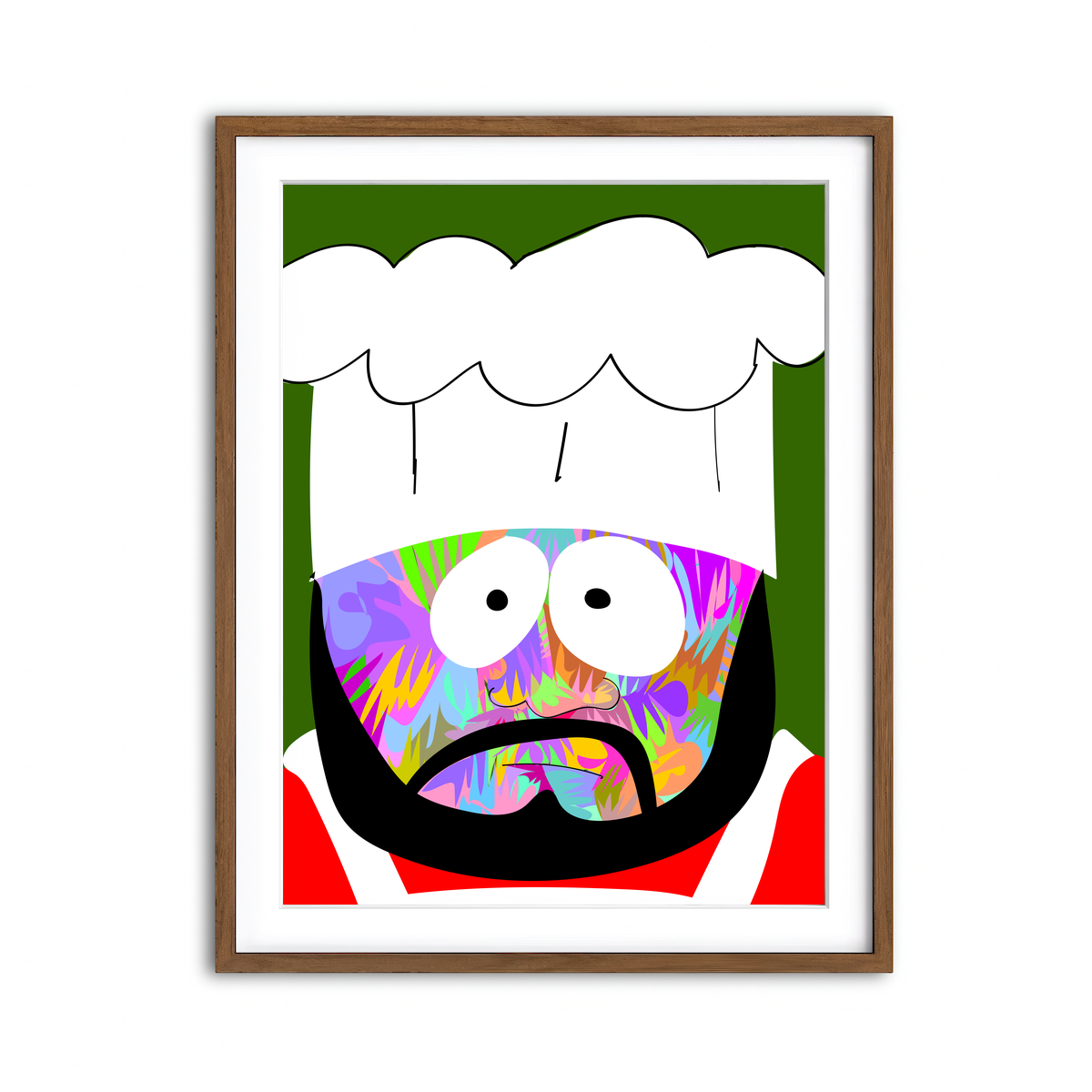 Framed Print 3x4 Walnut