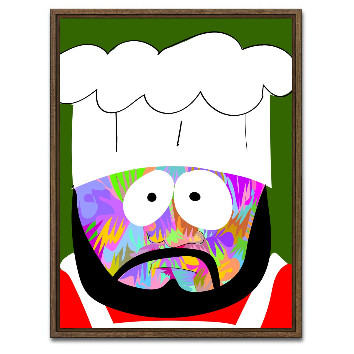 AUTO-MOCKUP WHITE | CHEF | 1 Piece | Walnut Framed Canvas | group=3x4