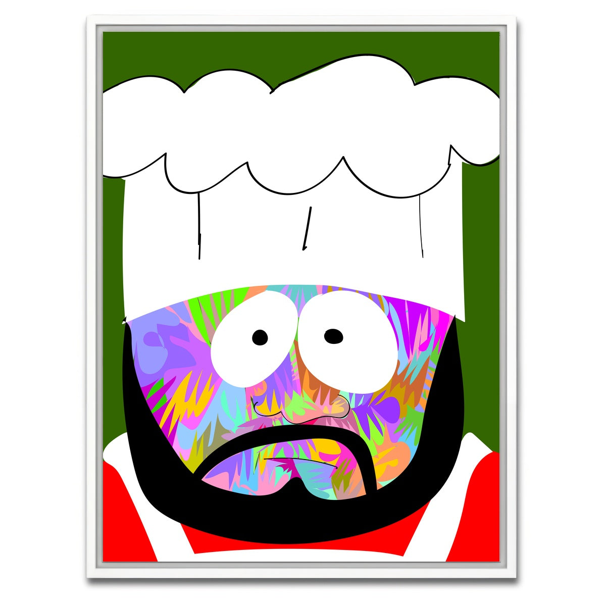 AUTO-MOCKUP WHITE | CHEF | 1 Piece | White Framed Canvas | group=3x4