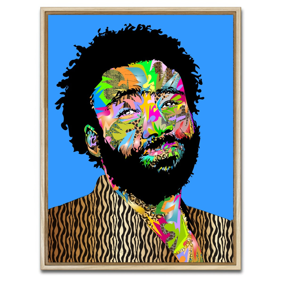 AUTO-MOCKUP WHITE | CHILDISH GAMBINO | 1 Piece | Natural Framed Canvas | group=3x4