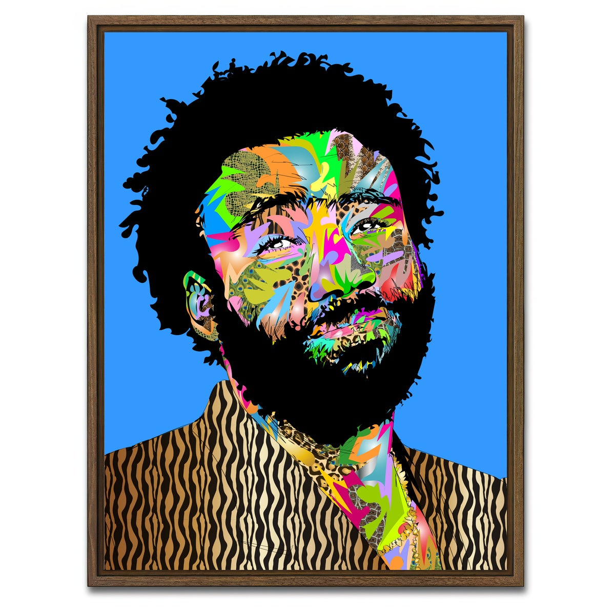 AUTO-MOCKUP WHITE | CHILDISH GAMBINO | 1 Piece | Walnut Framed Canvas | group=3x4