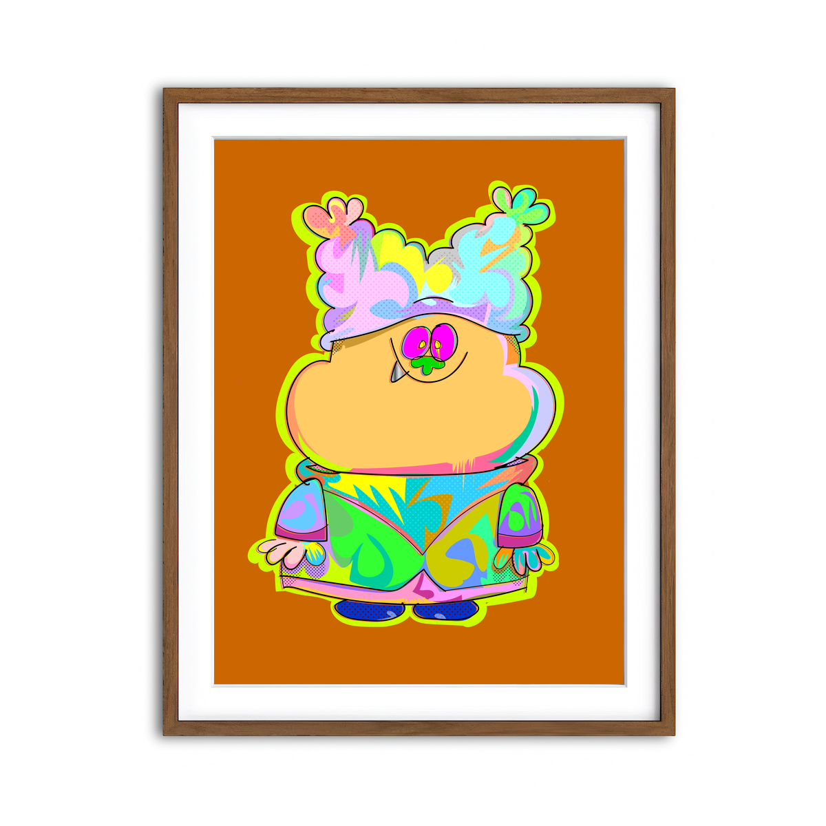 Framed Print 3x4 Walnut