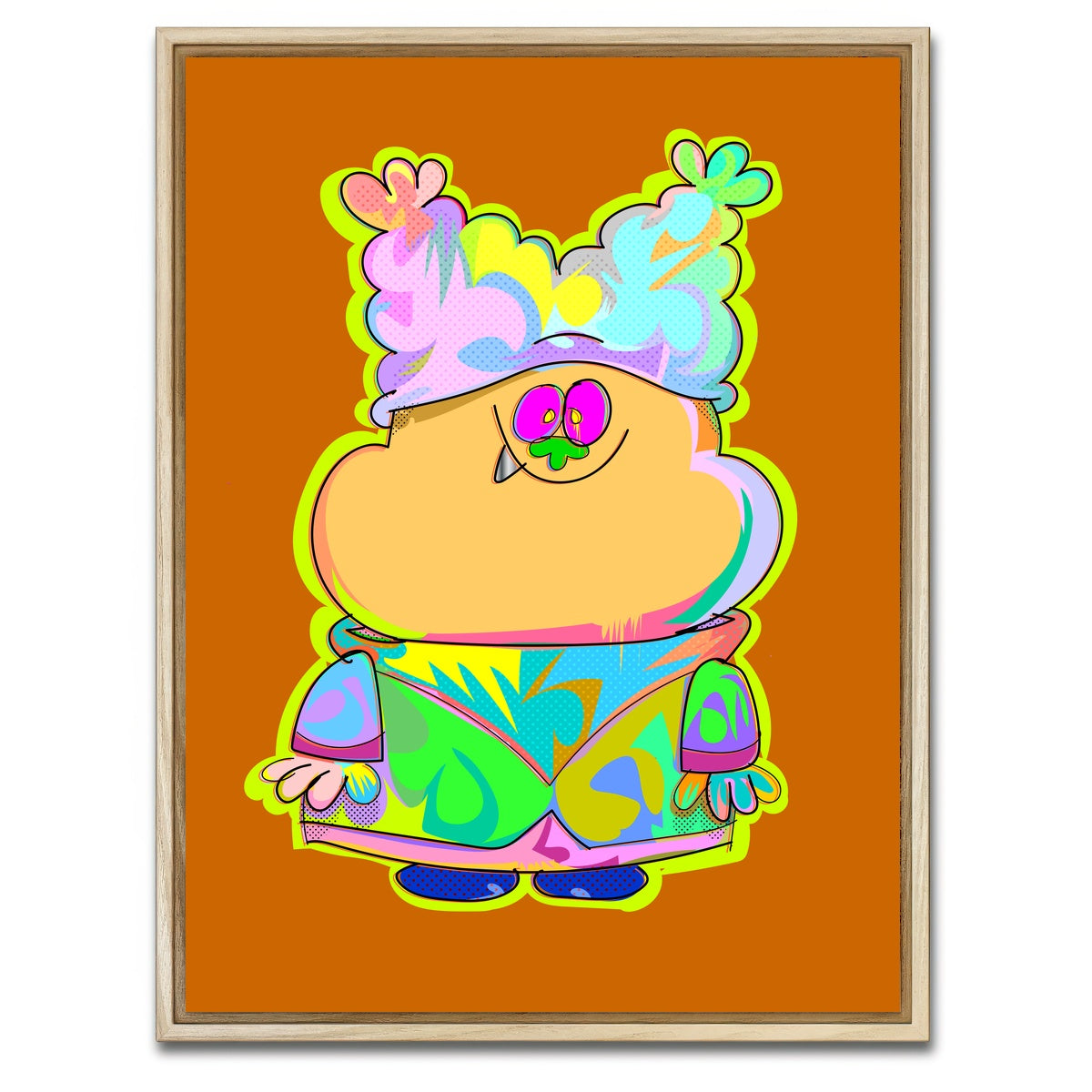 AUTO-MOCKUP WHITE | CHOWDER | 1 Piece | Natural Framed Canvas | group=3x4
