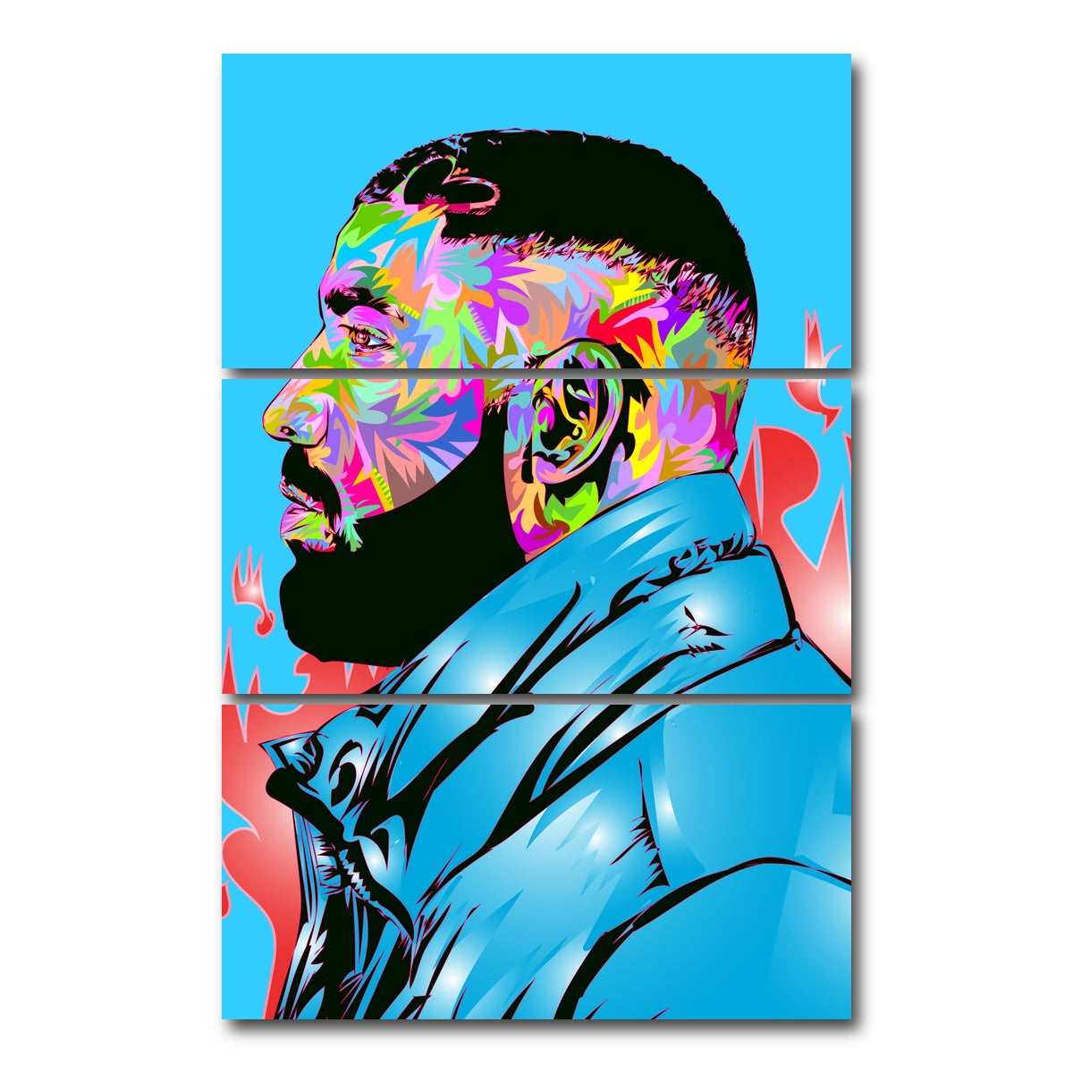 AUTO-MOCKUP WHITE | CLB Drake | 3 Piece | Gallery Wrap Canvas | group=12x24_stacked