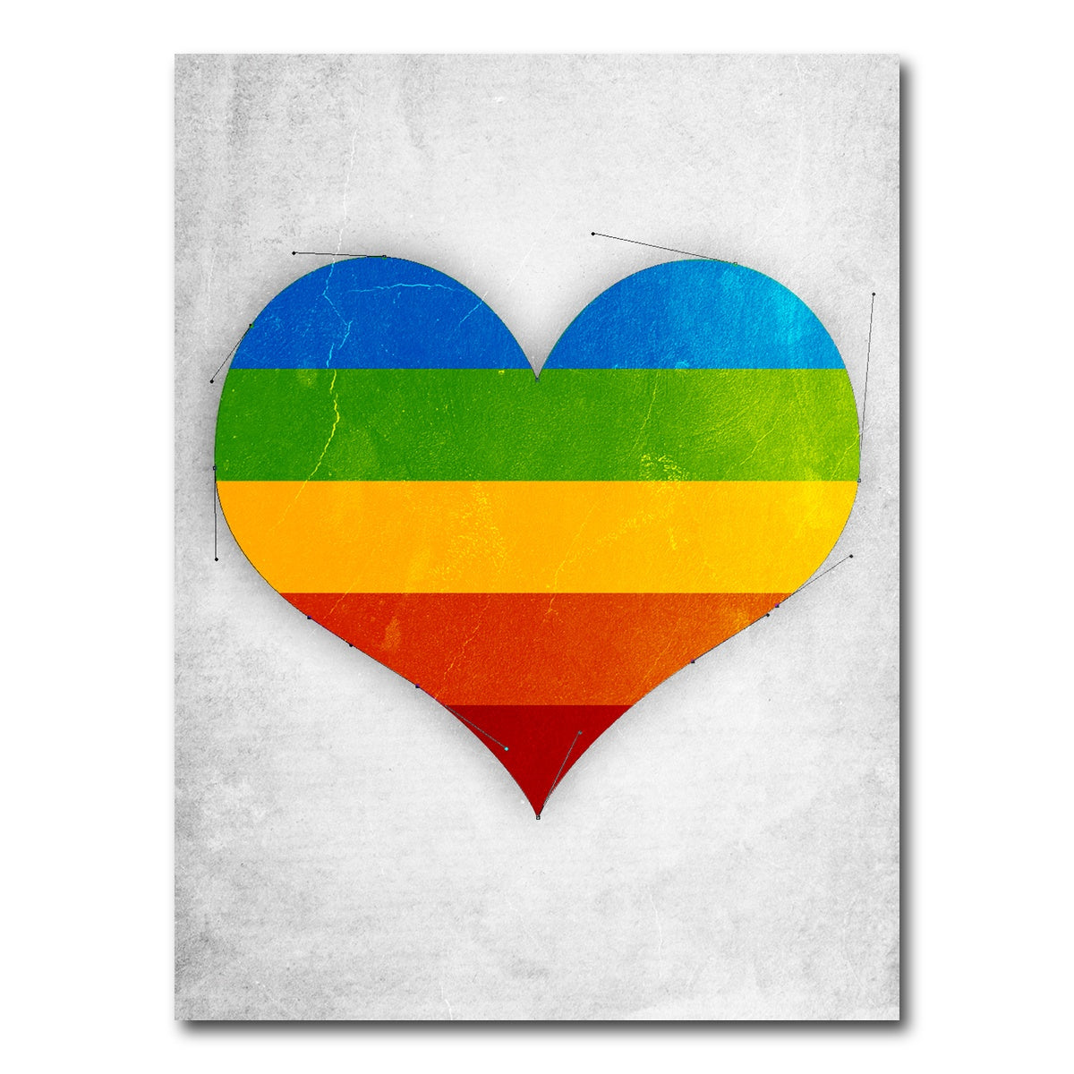 AUTO-MOCKUP WHITE | CMYK Heart | 1 Piece | Gallery Wrap Canvas | group=3x4