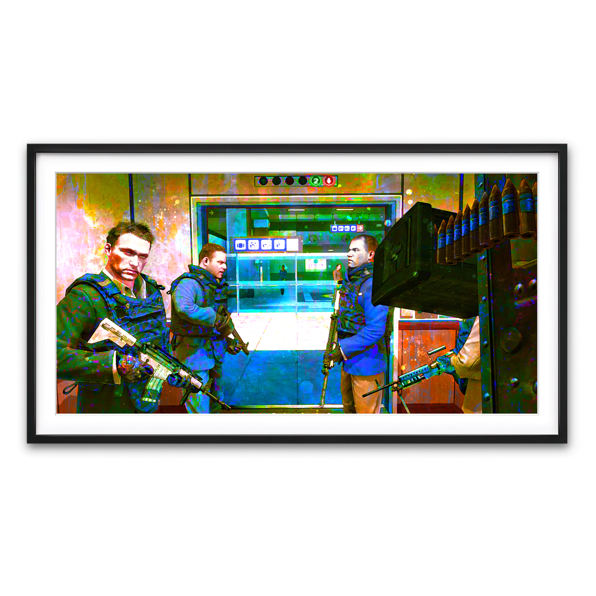 Framed Print 2x1 Black