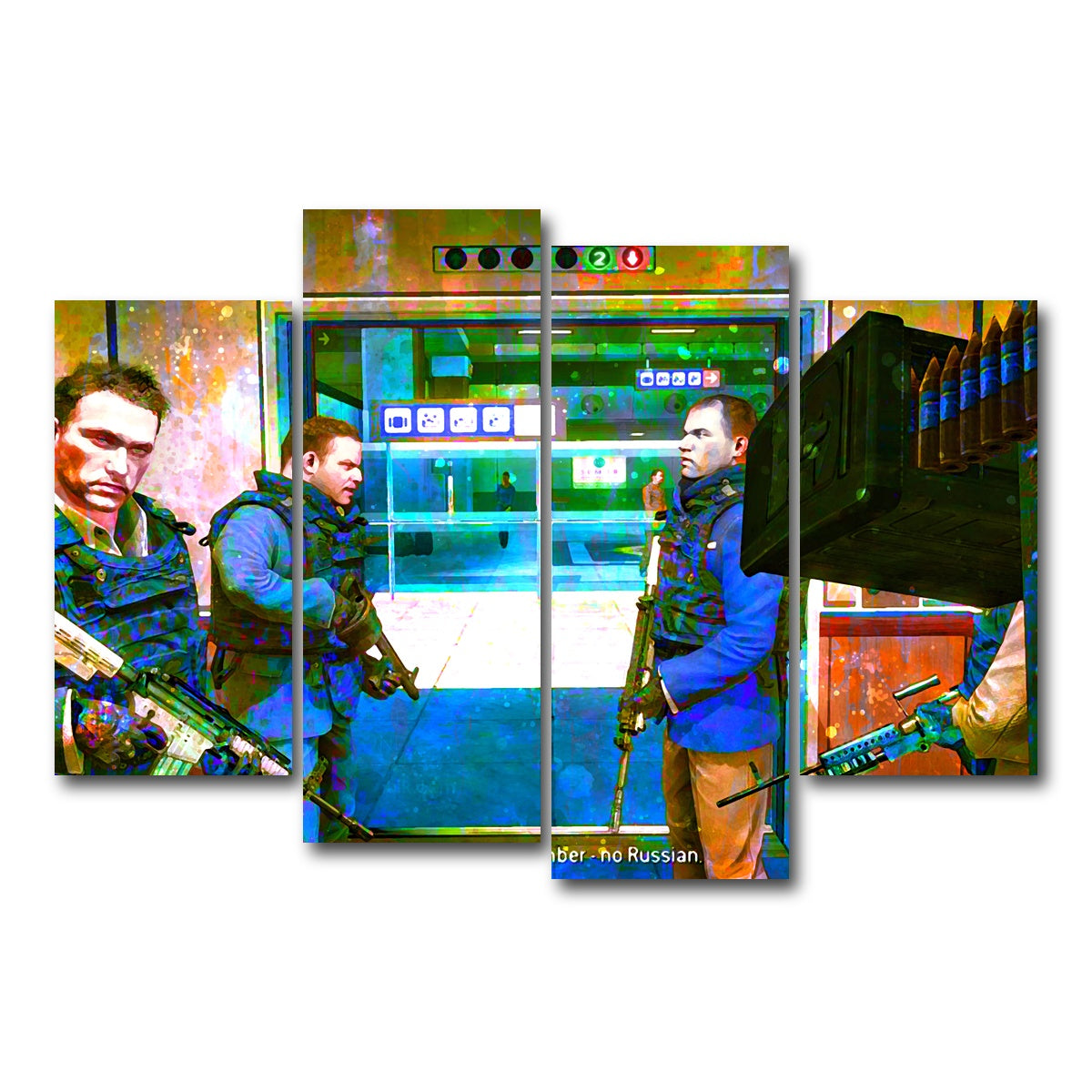 AUTO-MOCKUP WHITE | COD Elevator | 4 Piece | Gallery Wrap Canvas | group=4_short