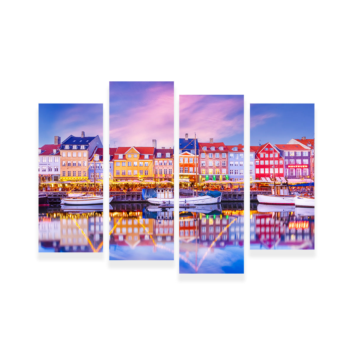 COPENHAGEN Nyhavn Idyllic Evening Impression Wall Art