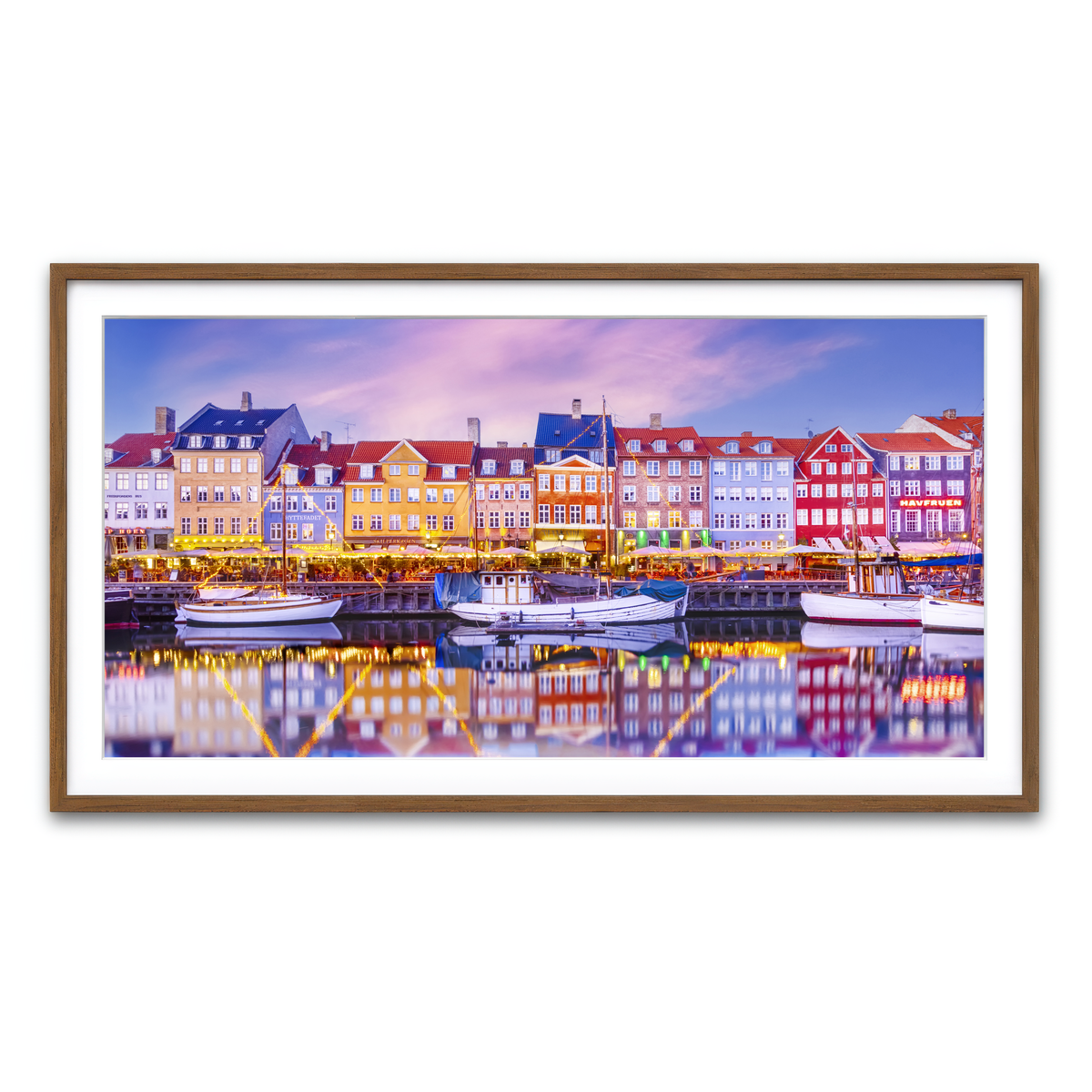 Framed Print 2x1 Walnut