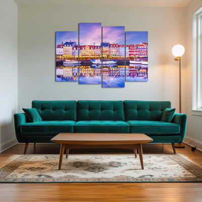 AUTO-MOCKUP ROOM | COPENHAGEN Nyhavn Idyllic Evening Impression