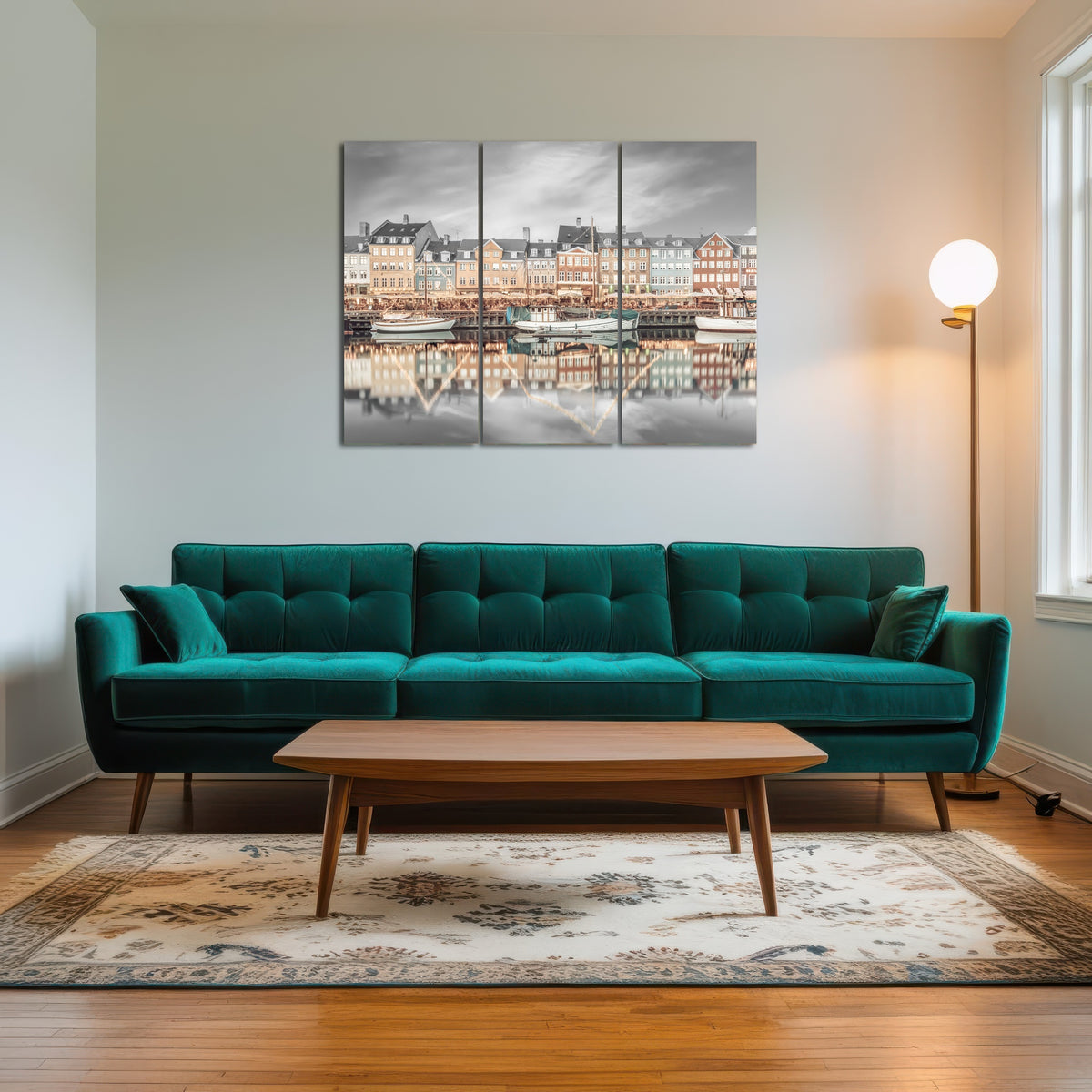 AUTO-MOCKUP ROOM | COPENHAGEN VINTAGE Nyhavn Idyllic Evening Impression