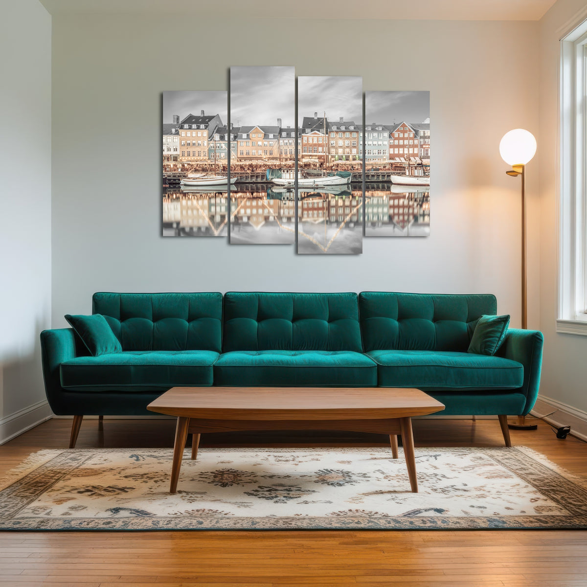 AUTO-MOCKUP ROOM | COPENHAGEN VINTAGE Nyhavn Idyllic Evening Impression