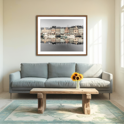 AUTO-MOCKUP ROOM | COPENHAGEN VINTAGE Nyhavn in the Morning Wall Art