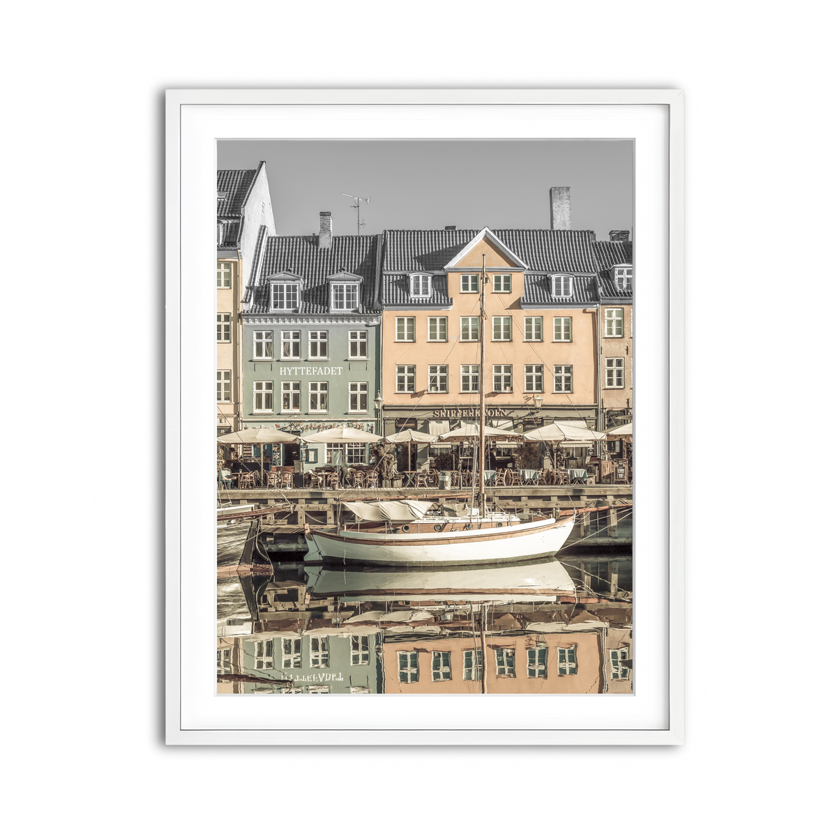 Framed Print 3x4 White