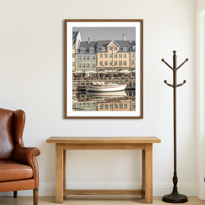 AUTO-MOCKUP ROOM | COPENHAGEN VINTAGE Quiet Nyhavn Wall Art