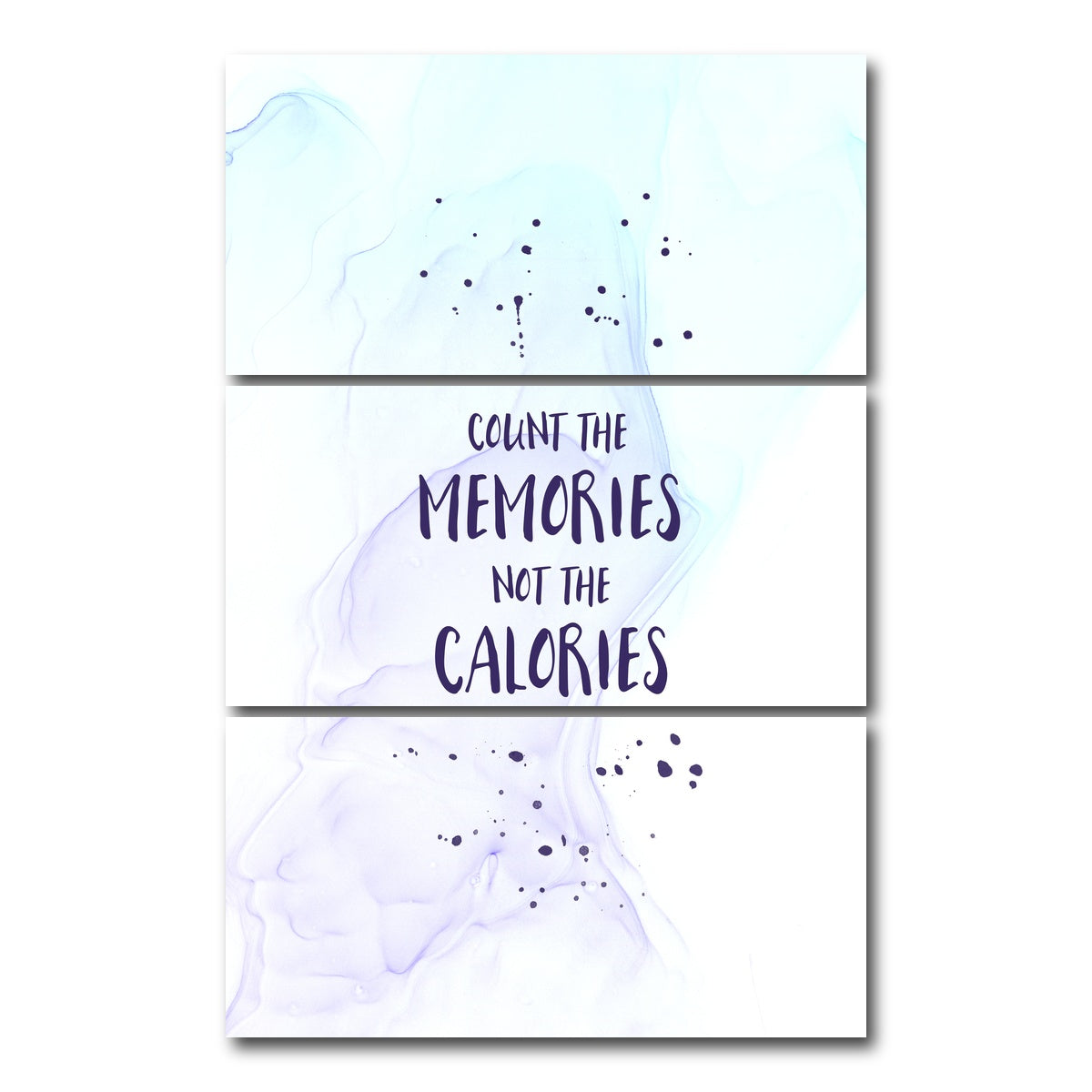 AUTO-MOCKUP WHITE | COUNT THE MEMORIES | 3 Piece | Gallery Wrap Canvas | group=12x24_stacked