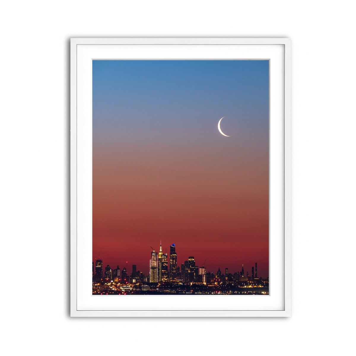 Framed Print 3x4 White