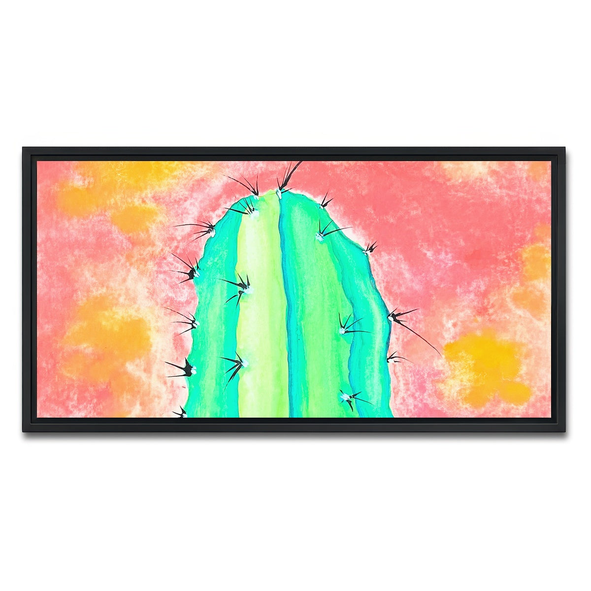 AUTO-MOCKUP WHITE | Cactus | 1 Piece | Black Framed Canvas | group=2x1