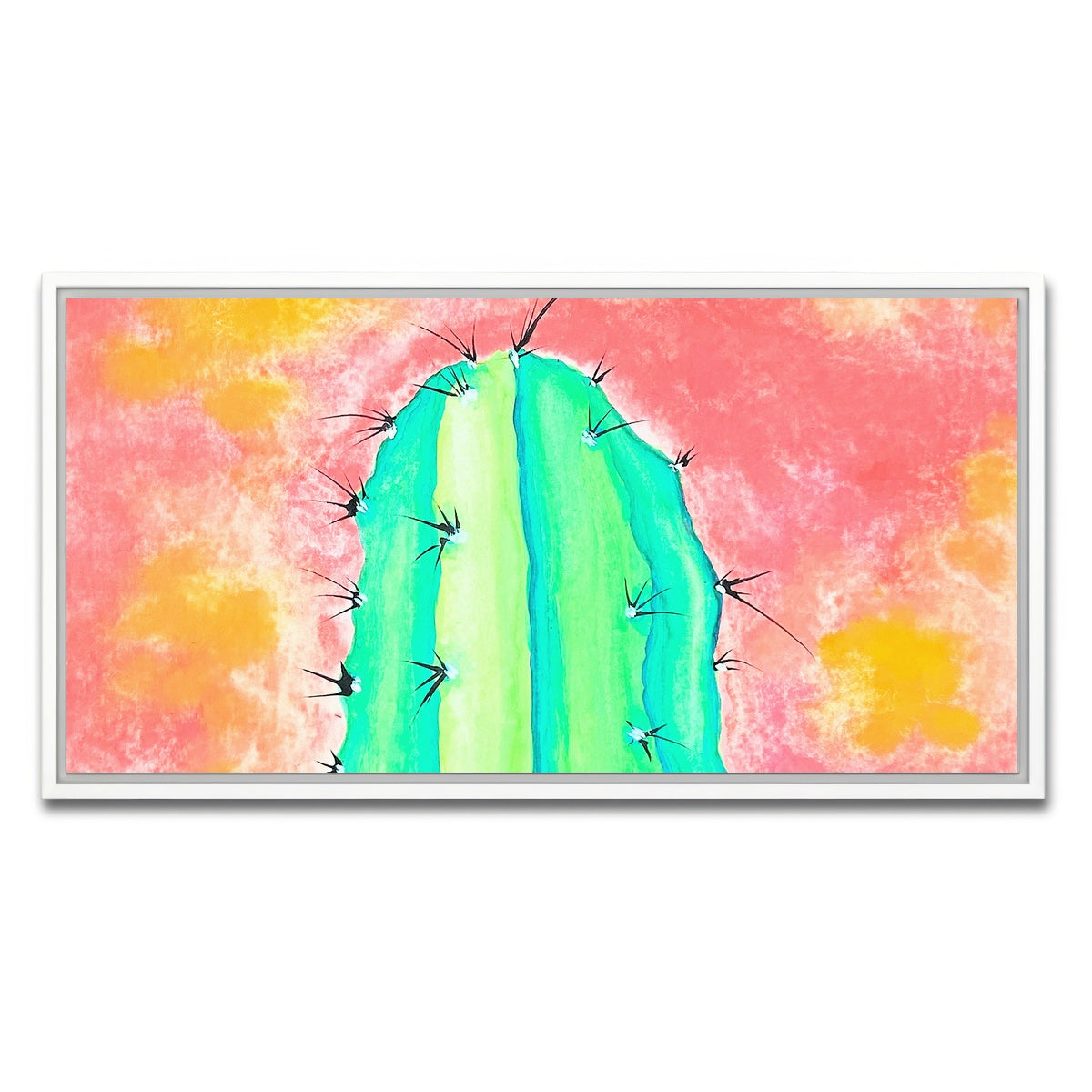 AUTO-MOCKUP WHITE | Cactus | 1 Piece | White Framed Canvas | group=2x1