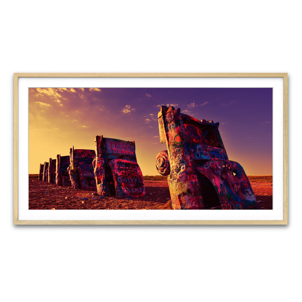 Framed Print 2x1 Natural