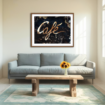 AUTO-MOCKUP ROOM | Cafe Wall Art